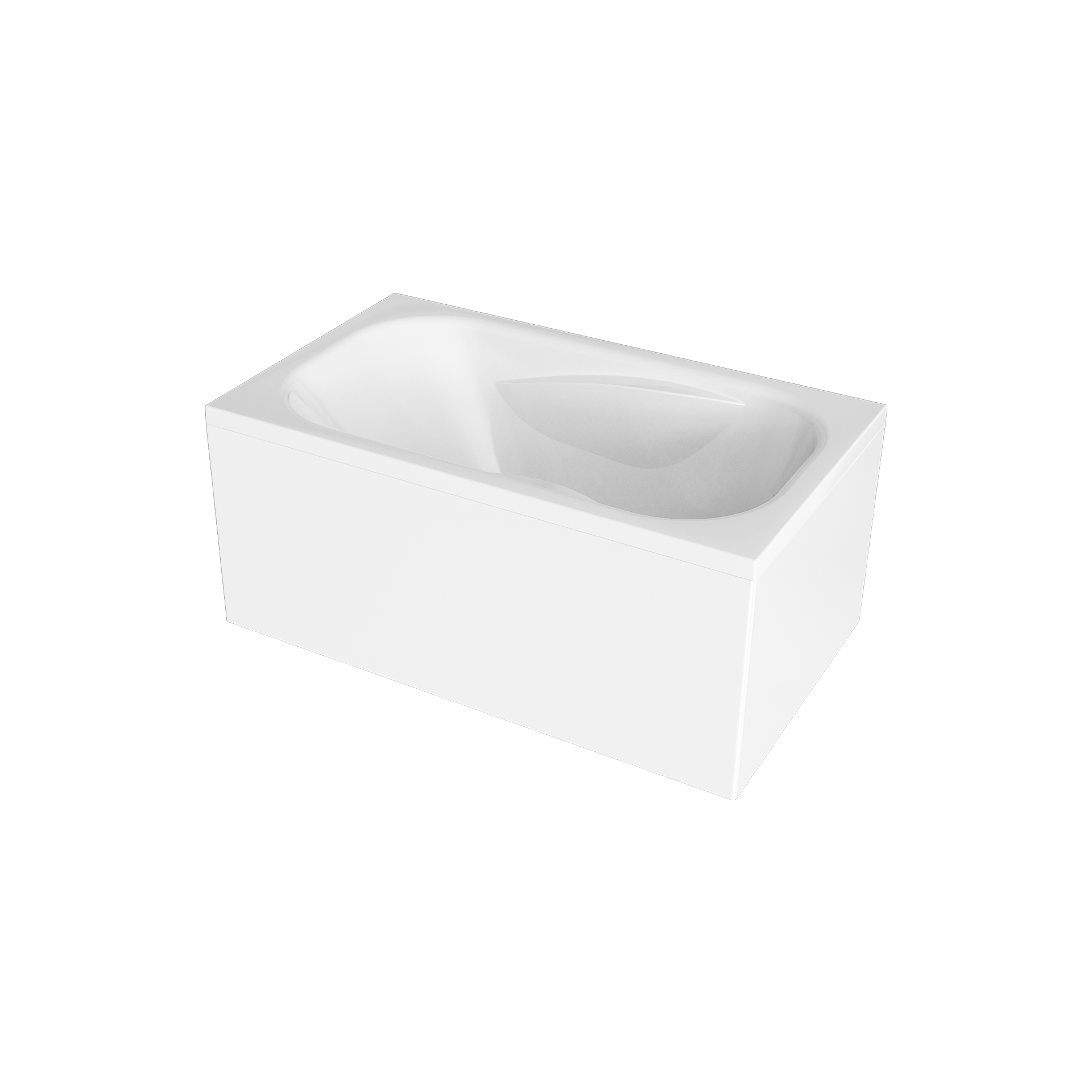 Ванна акриловая 1MarKa Classic 120x70 01кл1270 А белая, размер 120x70, цвет белый - фото 3