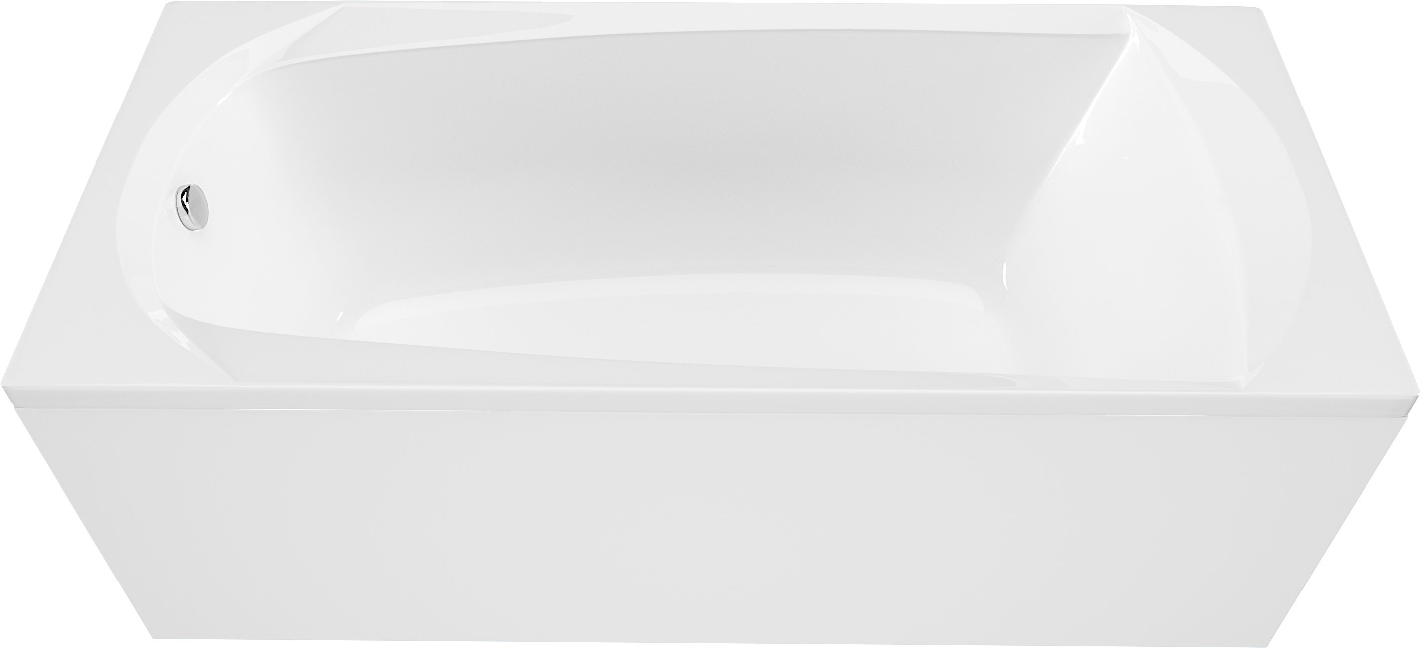 Ванна акриловая 1MarKa Elegance 120x70 01эл1270 белая, размер 120x70, цвет белый - фото 3