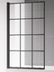 Фото Шторка для ванны AQUAme 80х140 AQM2858-L левая, стекло прозрачное, профиль черный матовый 0