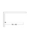 Фото Шторка для ванны AQUAme 80х140 AQM2858-L левая, стекло прозрачное, профиль черный матовый 1