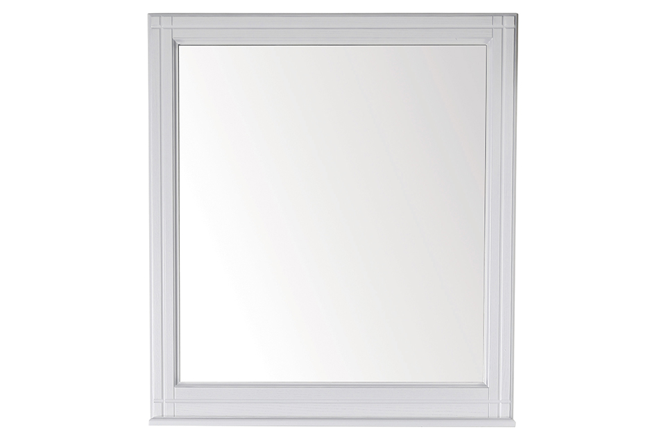 Зеркало ASB-Woodline Берта 85 подвесное, белое (патина серебро), цвет белый 10121 Берта 85 подвесное, белое (патина серебро) - фото 2