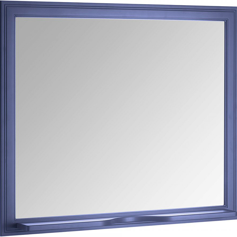Зеркало ASB-Woodline Кастелло 100 см 12045 подвесное, синее, цвет синий - фото 2