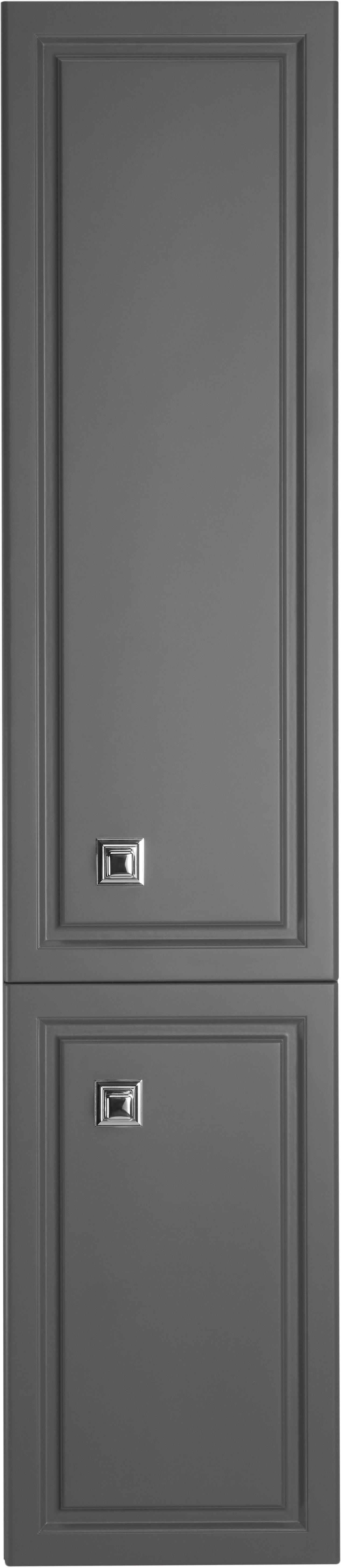 Пенал ASB-Woodline Каталина 35 см серый, цвет хром 12105 - фото 2