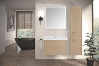 Мебель для ванной комнаты ASB-Woodline Риола 80 см напольная капучино