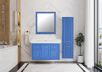 Мебель для ванной комнаты ASB-Woodline Толедо 106 см подвесная синяя