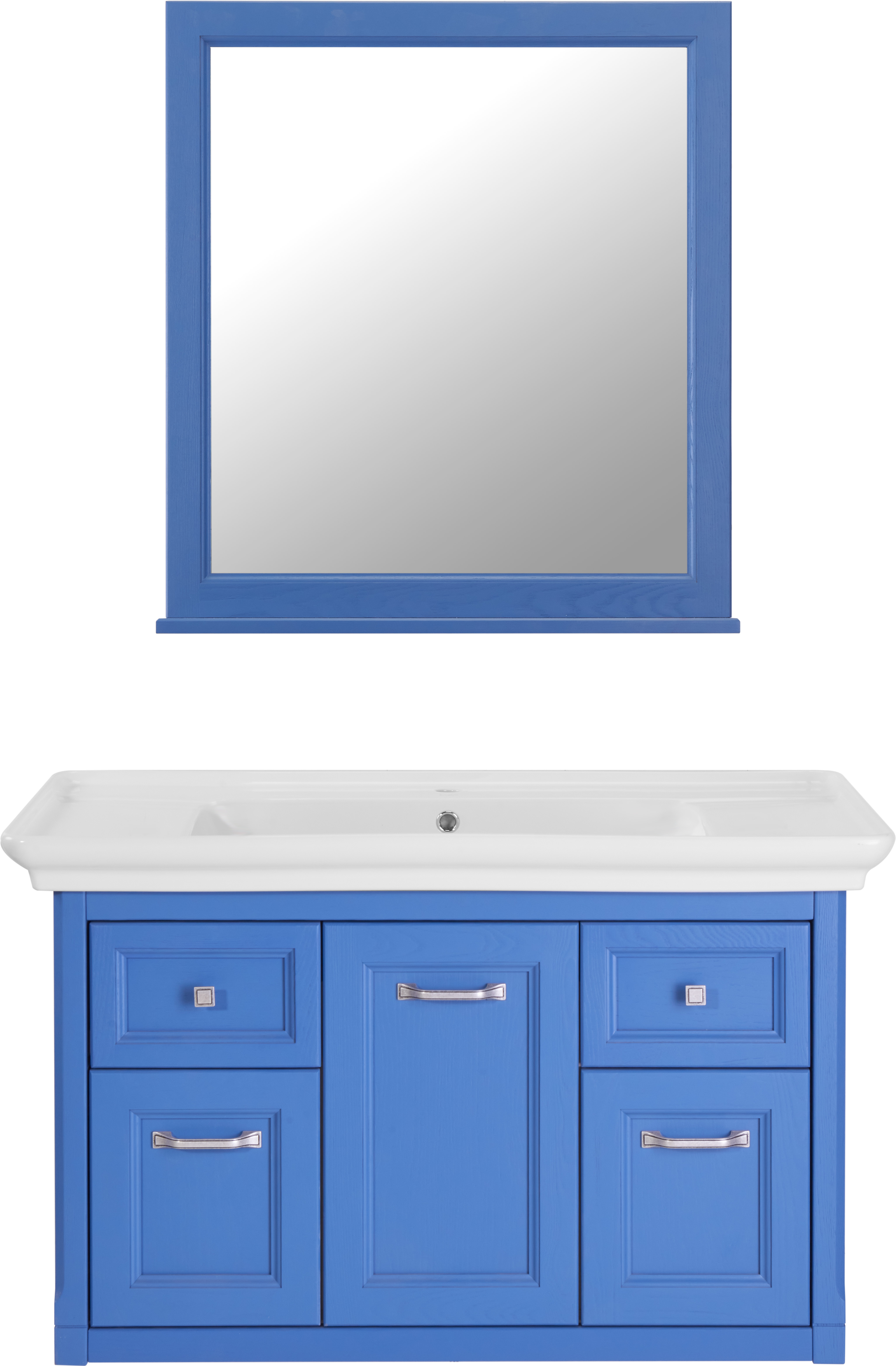 Зеркало ASB-Woodline Толедо 96 см 11196 синее, цвет синий - фото 2