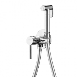 Гигиенический душ со смесителем Abber Вассер Крайс (Wasser Kreis) AF8125 хром