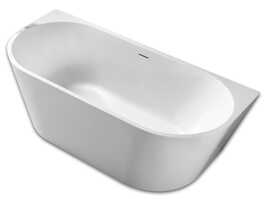 Акриловая ванна Abber 130x70 AB9216-1.3 белая с каркасом в комплекте