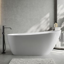 Акриловая ванна Abber 170x70 AB9501 белая, отдельностоящая