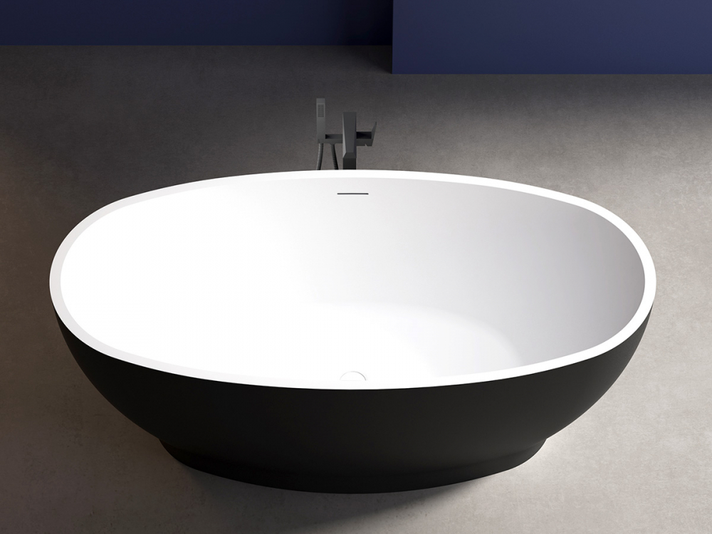 Акриловая ванна Abber AB9207MB 165x80, размер 165x80, цвет черный матовый