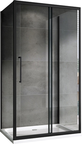 Душевой уголок 120x100 Abber Schwarzer Diamant AG30120BH-S100B-S100B