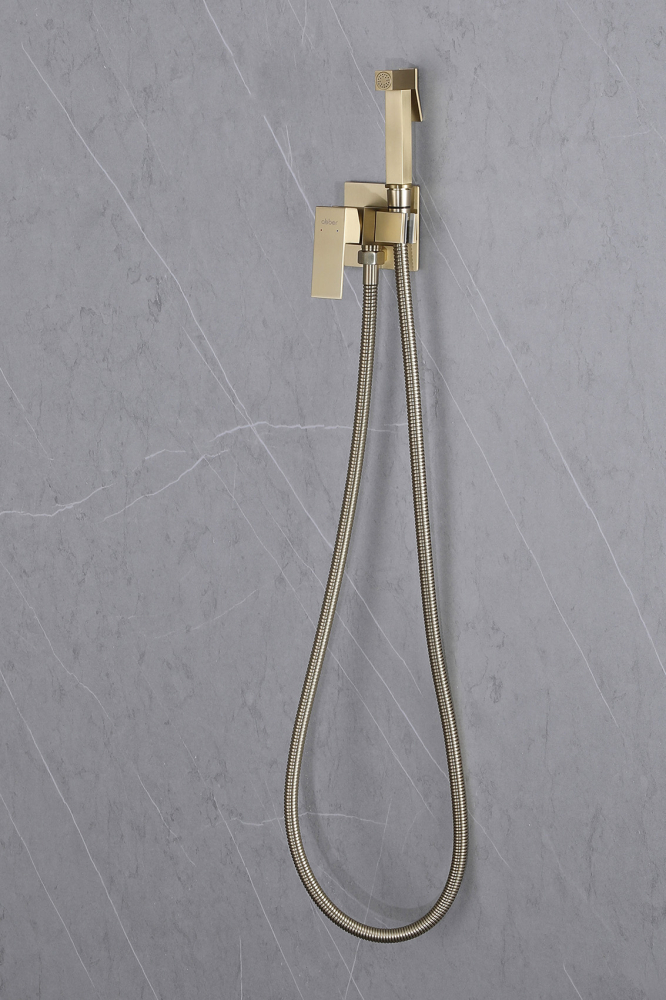 Гигиенический душ со смесителем Abber Daheim AF8226G золото матовое - фото 3