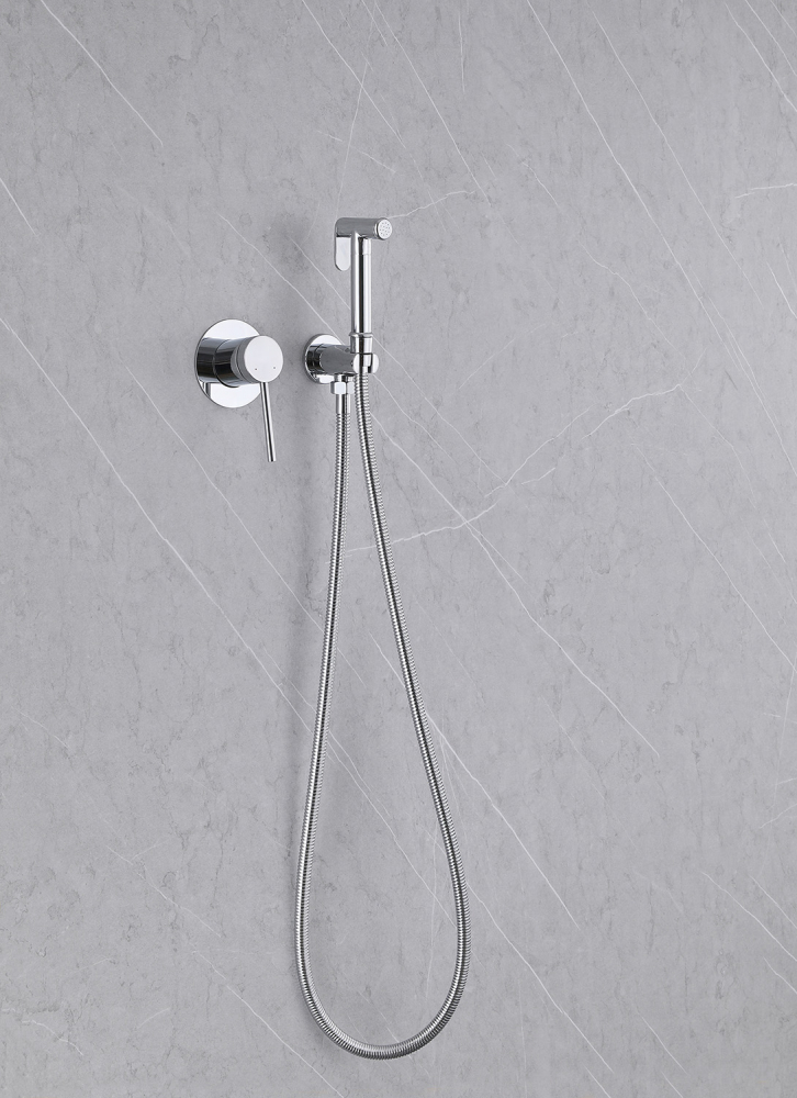 Гигиенический душ со смесителем Abber Emotion AF8825 хром - фото 3