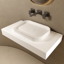 Раковина накладная Abber Stein 50 см AS2602 белая