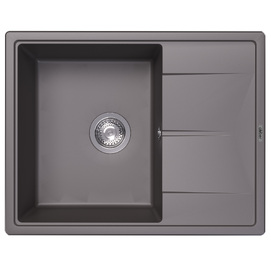 Кухонная мойка Abber Quarz 65 см AQ2903G серая матовая