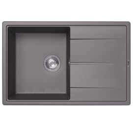 Кухонная мойка Abber Quarz 78 см AQ2904G серая матовая