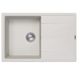 Кухонная мойка Abber Quarz 78 см AQ2904W белая матовая