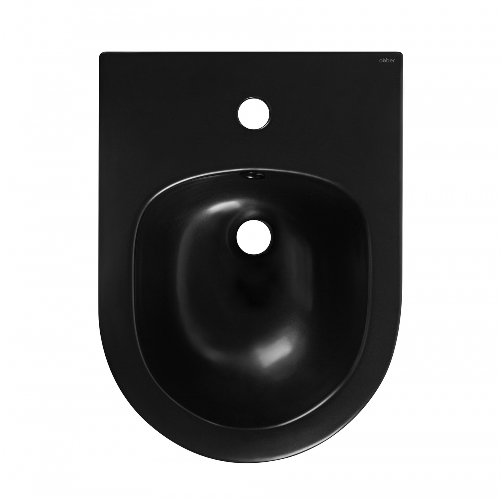 Биде подвесное Abber Bequem AC1150MB черное матовое, цвет черный - фото 3