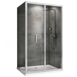 Душевой уголок Abber Sonnenstrand 120x80 AG07120-S80 стекло прозрачное, профиль хром, без поддона