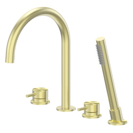 Смеситель на борт ванны Abber Wasser Kreis 316 AF8113BG брашированное золото
