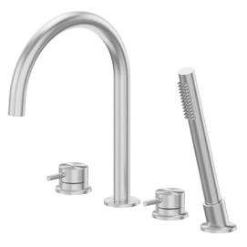 Смеситель на борт ванны Abber Wasser Kreis 316 AF8113BST брашированная сталь