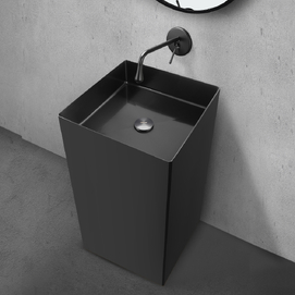 Раковина напольная из нержавеющей стали Abber Wasser Kreis AF2413MB