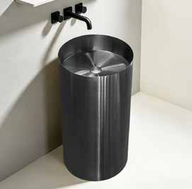 Раковина напольная из нержавеющей стали Abber Wasser Kreis AF2414GM