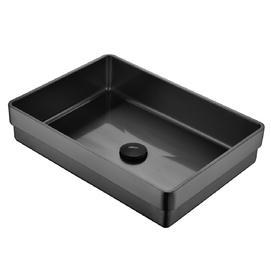 Раковина встраиваемая сверху из нержавеющей стали Abber Wasser Kreis 51x36x12 AF2401GM оружейная сталь, с донным клапаном