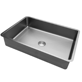 Раковина встраиваемая снизу из нержавеющей стали Abber Wasser Kreis 52x37x12 AF2402SP сатин, с донным клапаном