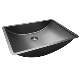 Раковина встраиваемая снизу из нержавеющей стали Abber Wasser Kreis 53x38x12 AF2405GM оружейная сталь, с донным клапаном