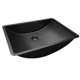 Раковина встраиваемая снизу из нержавеющей стали Abber Wasser Kreis 53x38x12 AF2405MB черная матовая, с донным клапаном