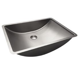 Раковина встраиваемая снизу из нержавеющей стали Abber Wasser Kreis 53x38x12 AF2405SP сатин, с донным клапаном