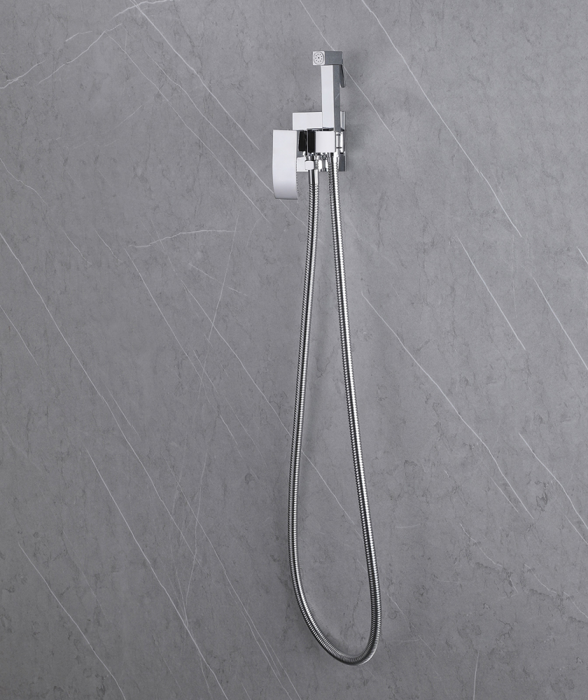 Гигиенический душ со смесителем Abber Wasserfall AF8625 хром - фото 3