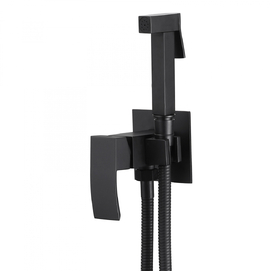Гигиенический душ со смесителем Abber Wasserfall AF8625B черный
