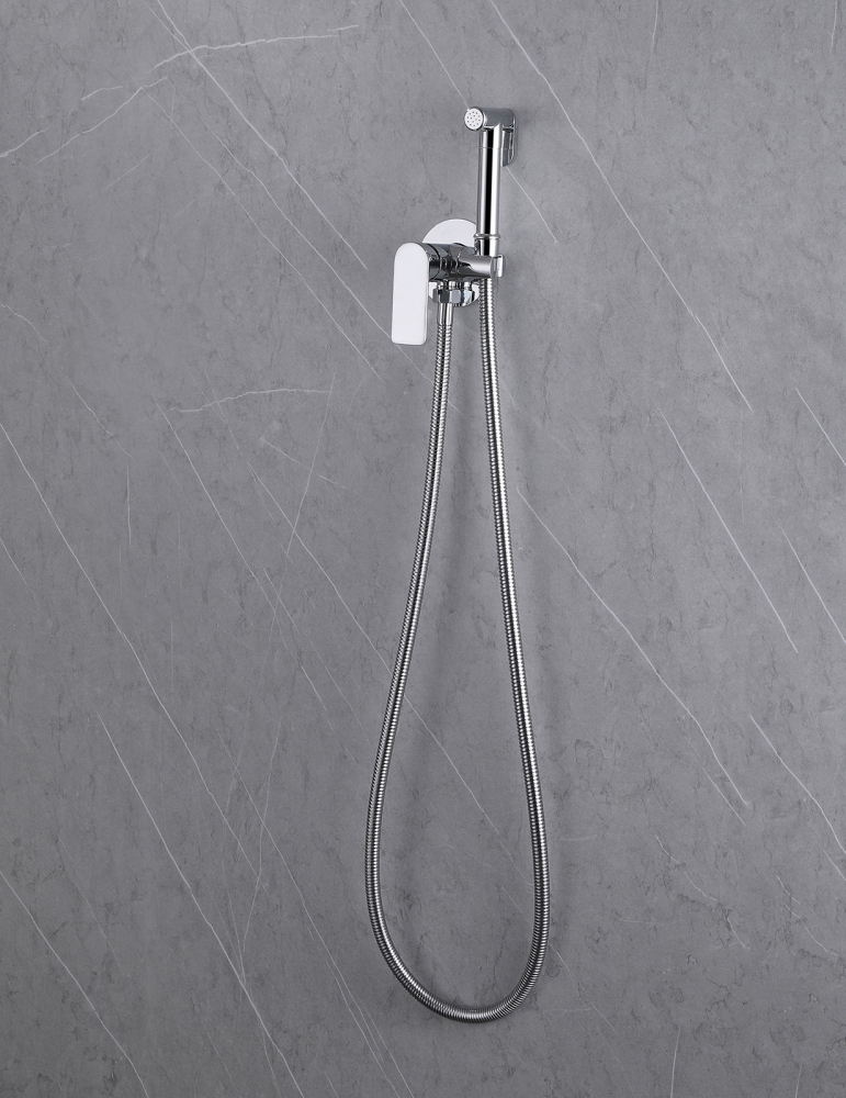 Гигиенический душ со смесителем Abber Weiss Insel AF8025 хром - фото 3