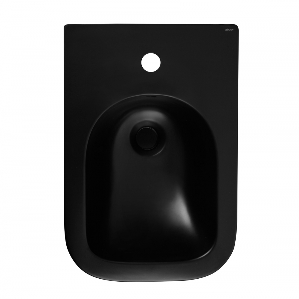 Биде подвесное Abber Rechteck AC1250MB черное матовое, цвет черный - фото 3