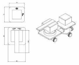 Фото Душевая кабина Acquazzone Alexandra 90S с паром