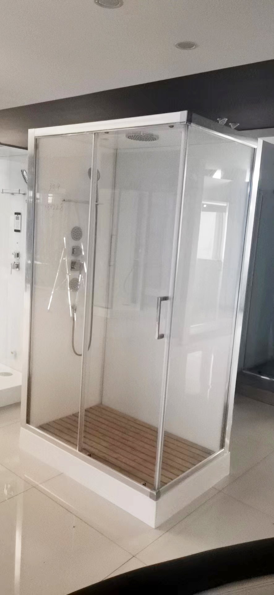 Душевая кабина Acquazzone Bogema 120x80 стекло прозрачное профиль хром 135000₽