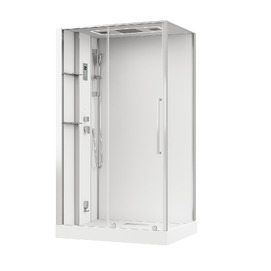 Душевая кабина Acquazzone Viktoria Acquazzone Viktoria 120SL CHROME с паром