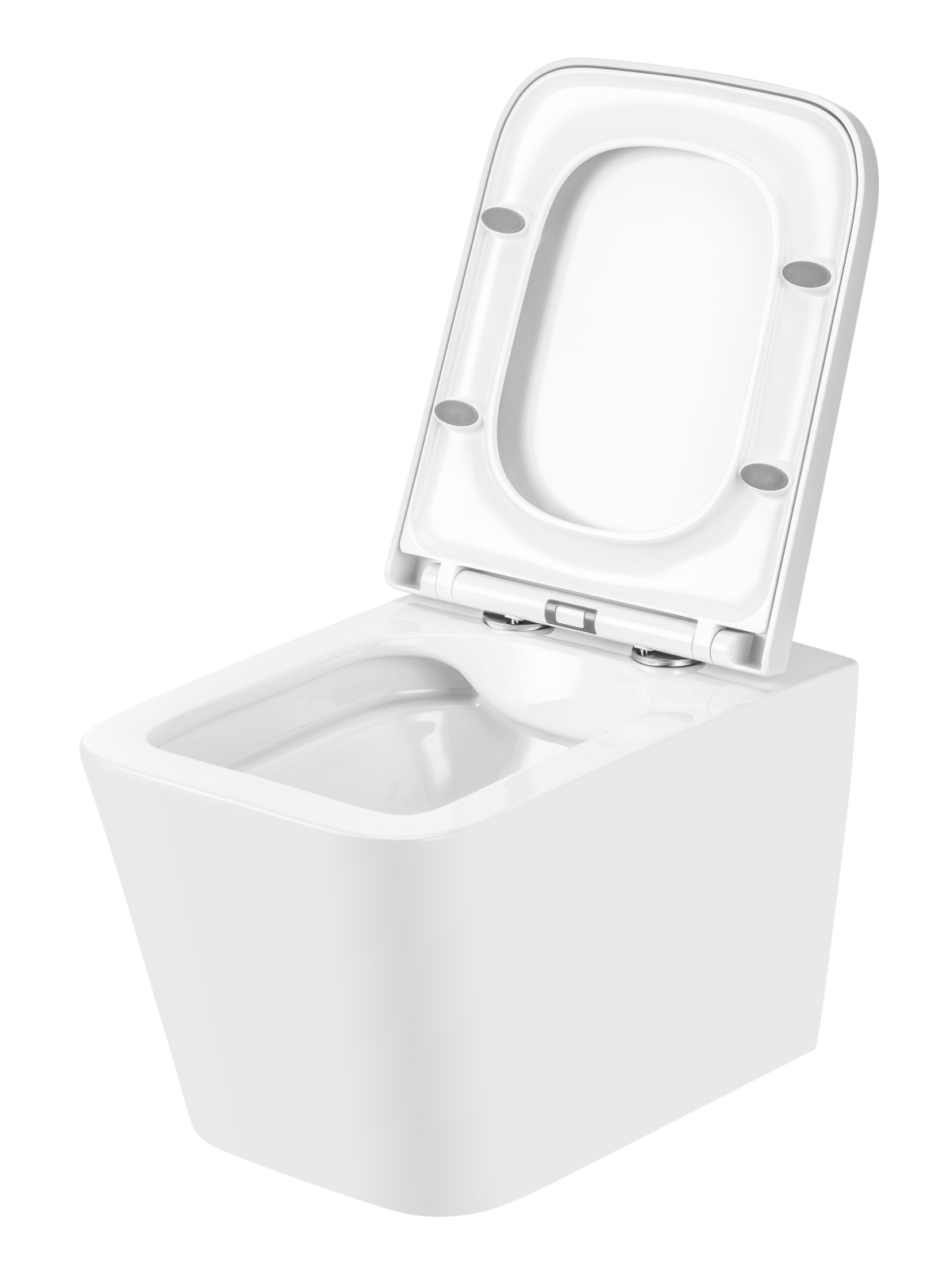 Унитаз подвесной Agger AT08100 безободковый с сиденьем микролифт белый 17990₽