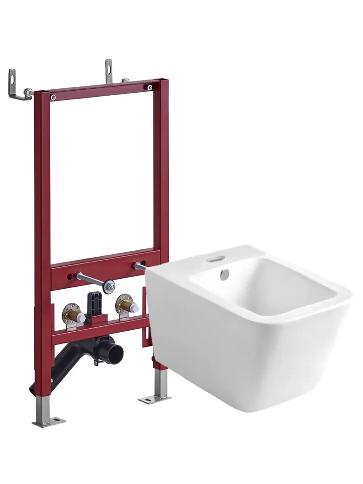 Биде подвесное с инсталляцией Agger ATI04310 белое 36220₽