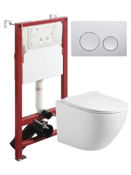 Комплект унитаз подвесной Agger  ATI09150+APB100