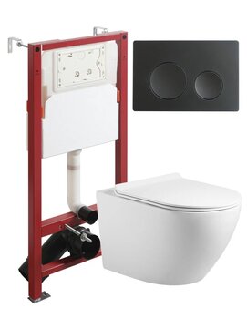 Комплект унитаз подвесной Agger  ATI09150L+APB144