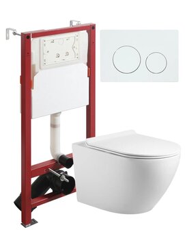 Комплект унитаз подвесной Agger  ATI09150L+APB188