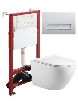 Комплект унитаз подвесной Agger  ATI09150L+APB200