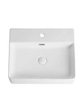 Фото Тумба с раковиной Agger Свит 60 см SWE600ETBL-ST-4500W подвесная, цвет черный матовый