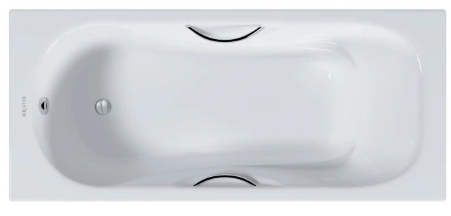 Ванна чугунная Aquatek Гамма 180х80 AQ8080FH-00 белая, с ручками и ножками, размер 180x80, цвет белый - фото 1