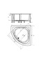 Фото Акриловая ванна Aquatek Юпитер 150x150 UPT150-0000046 белая 1