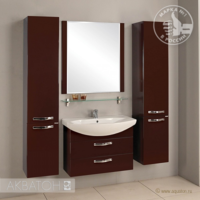 Мебель для ванной Акватон Ария 80 М коричневая