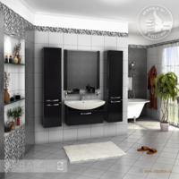 Мебель для ванной Акватон Ария 80 черная